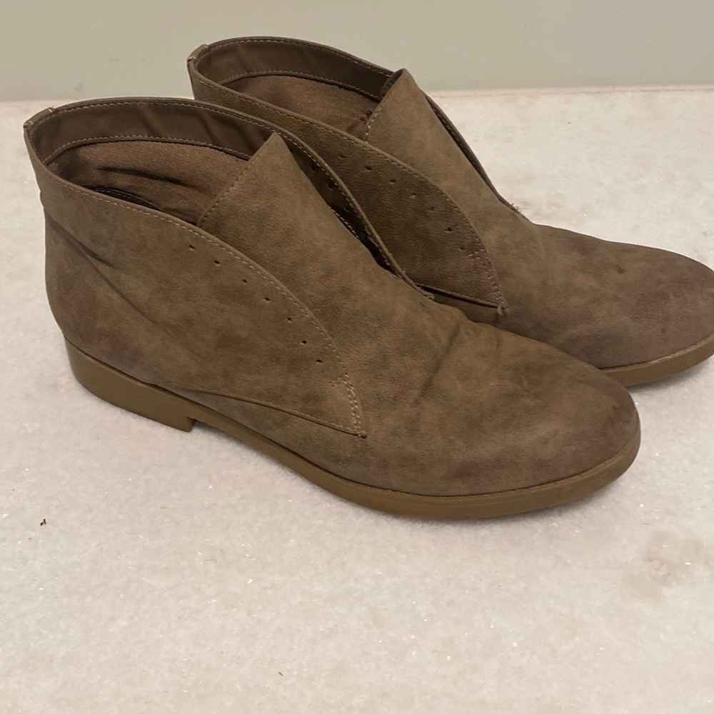 Taupe booties